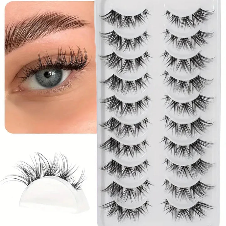 Faux Cils Naturels Bande Transparente