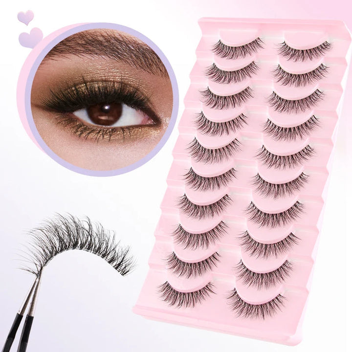 Natural False Eyelashes "Sweeping Allure"