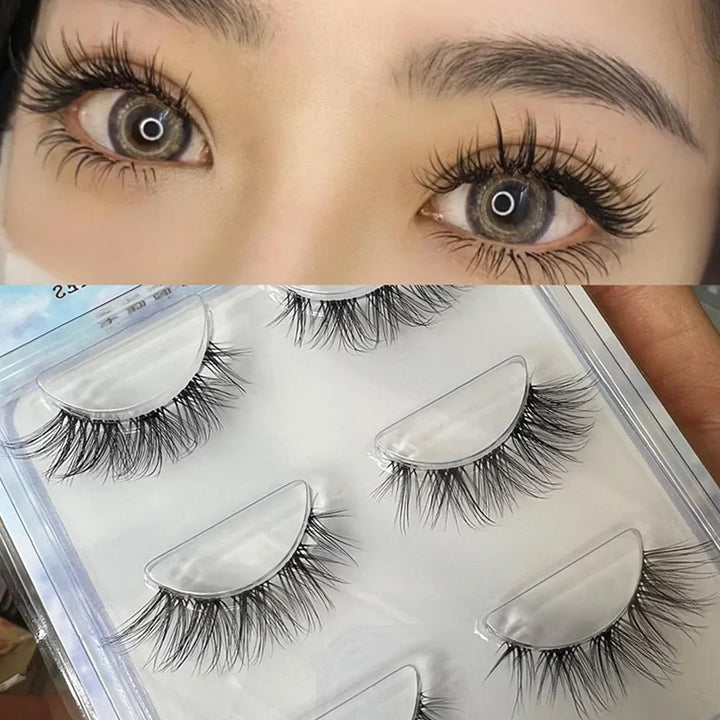 Natural Crossed False Eyelashes