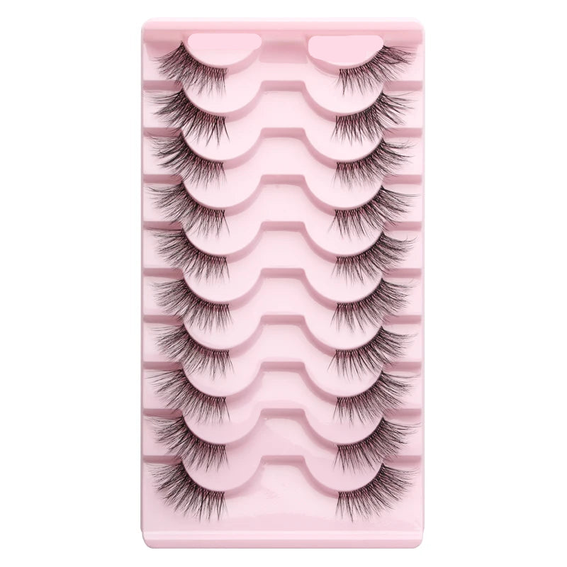 Natural False Eyelashes "Sweeping Allure"