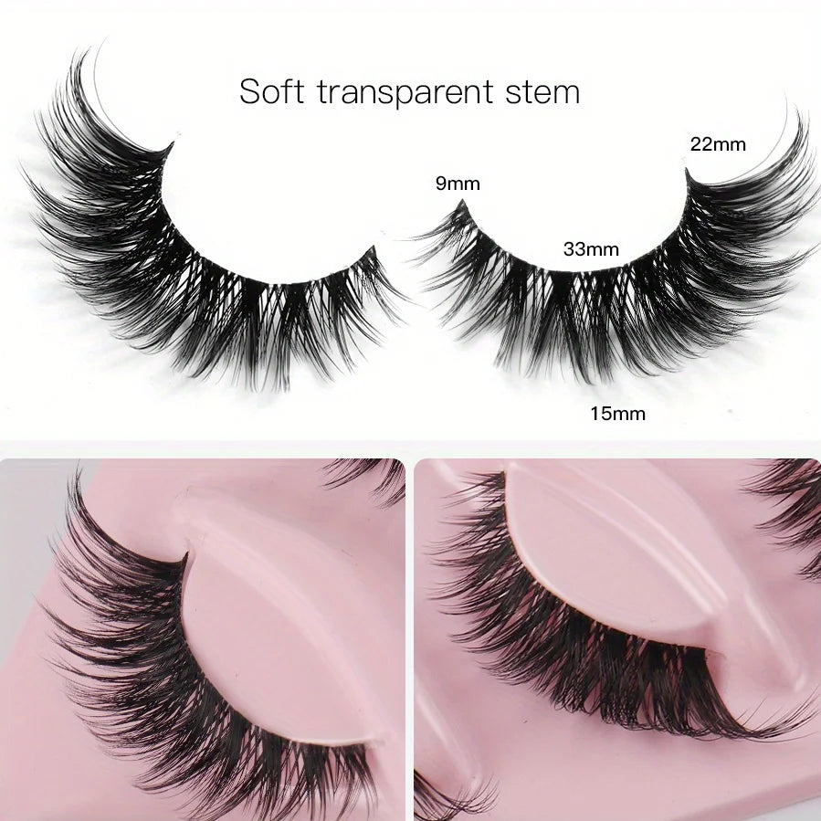 Russian Volume False Eyelashes for Cat Eyes