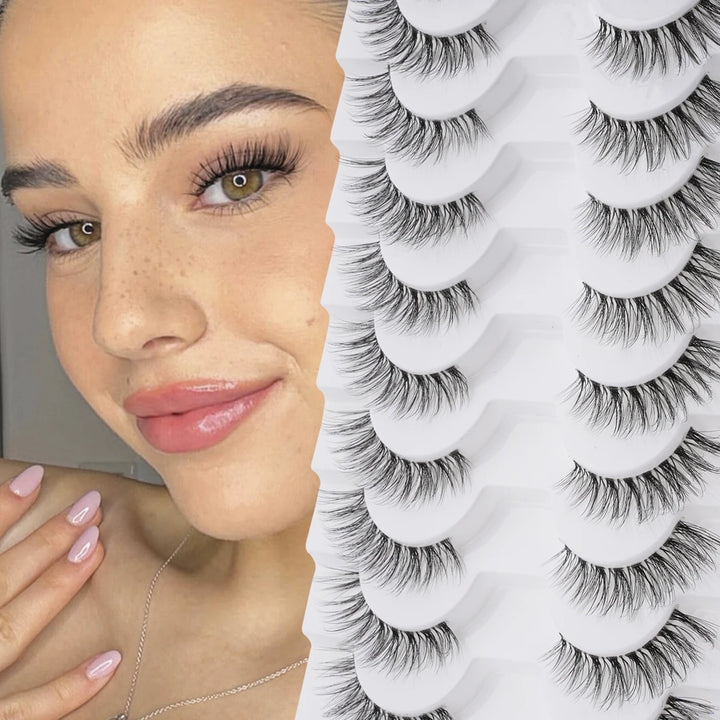 Discreet Natural False Eyelashes