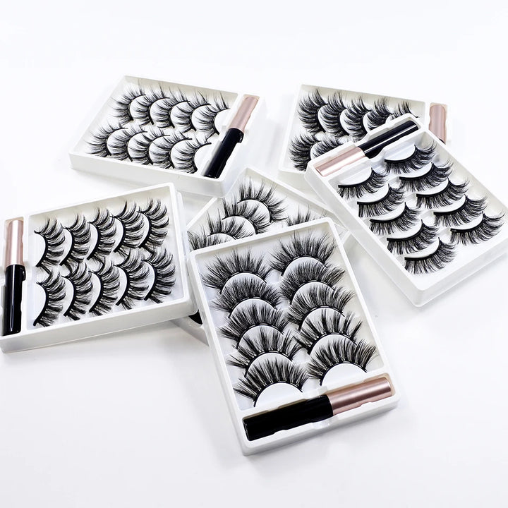 False Eyelashes with Reusable Magnetic Eyeliner