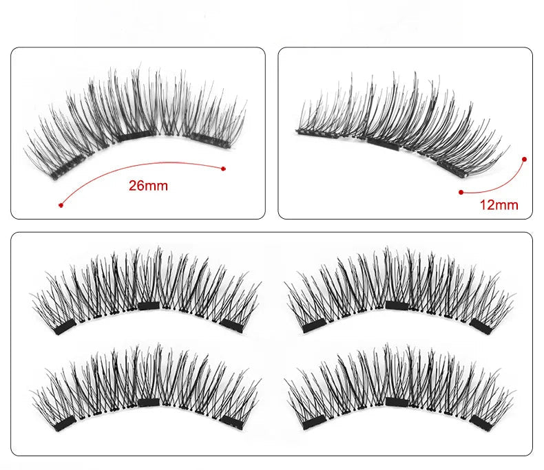 Waterproof Long Lasting Magnetic False Eyelashes