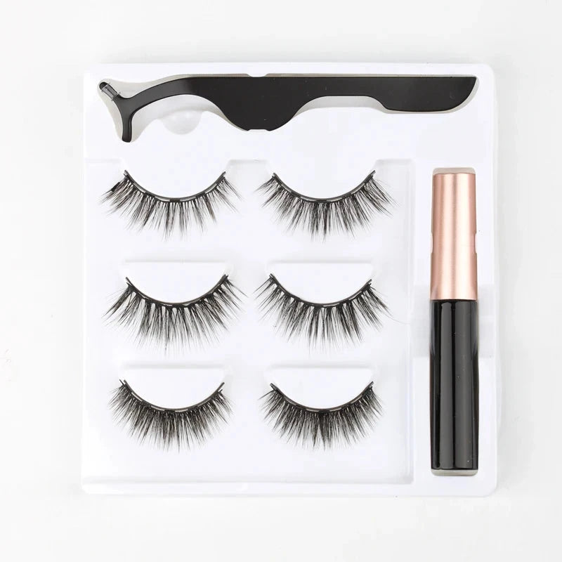 Faux Cils Magnétiques avec Eyeliner